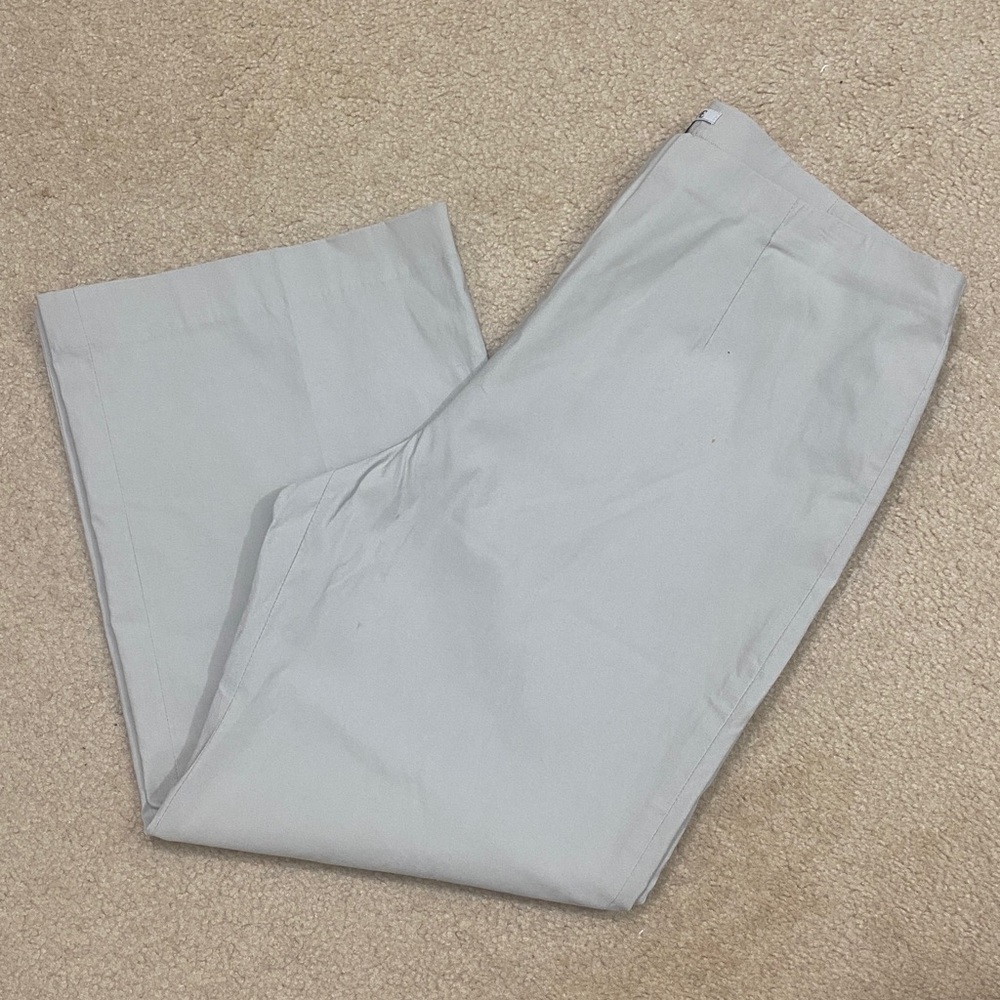 NIC+ZOE Cobblestone Pull-on Cropped Pants w Elastic Waist Women's Size 16